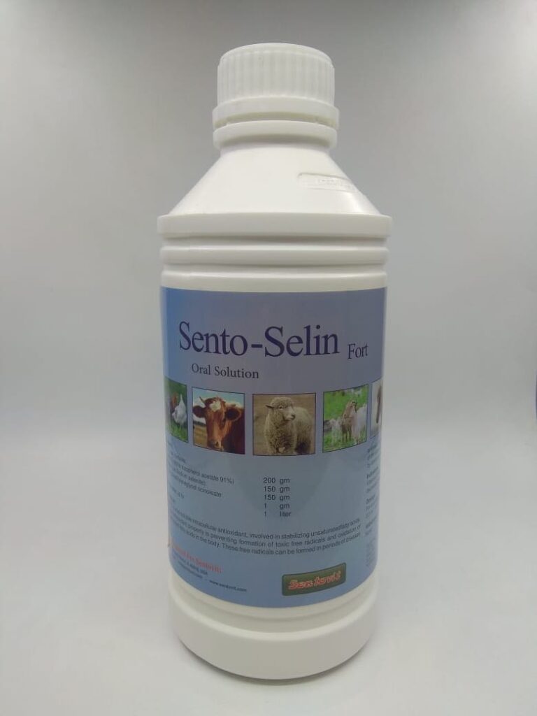 Vitamin E (as alpha tocopherol acetate 91%)

Selenium (E-8) (as Sodium selenite)